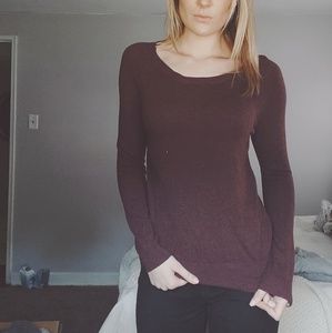 Mossimo Sweater in burgundy.